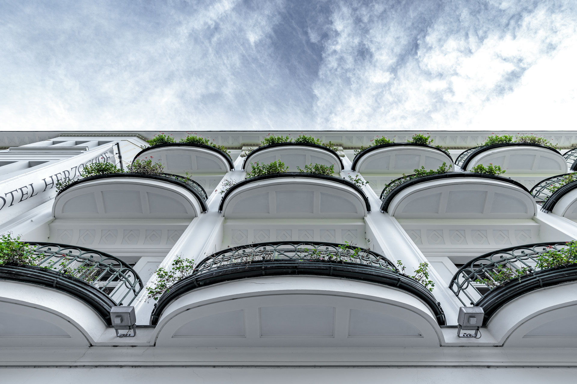 Balkone der Jugendstilfassade